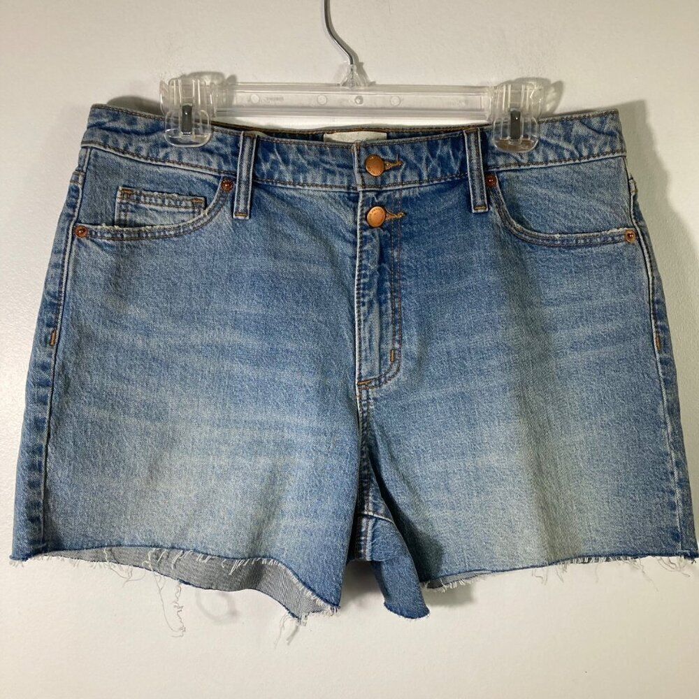 Womens Universal Thread Vintage Cut Off‎ Denim Shorts Blue 12 Raw Hem